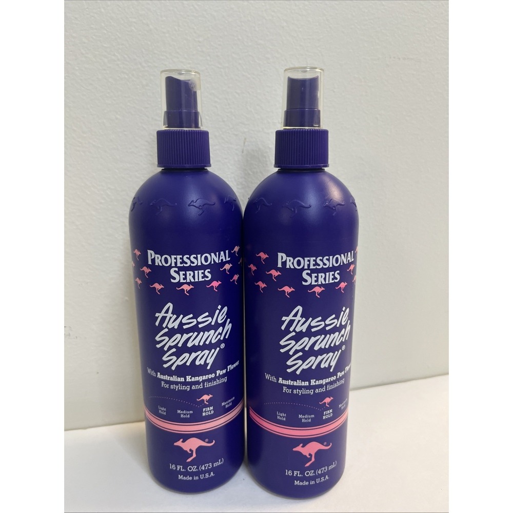 2 Pack Aussie Professional Series Sprunch Spray Firm Hold 16OZ Vintage